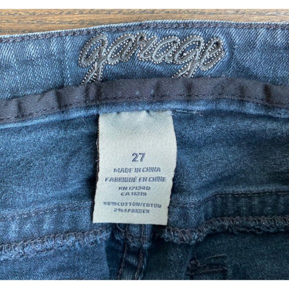 Vintage Garage Black straight Leg Jeans with Stretch Size 27 - Picture 6 of 7